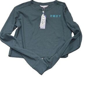 Roxy Cropped Para Paradise Long Sleeve Top - Size Small NWT
